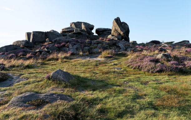 荒原上的日落图片下载