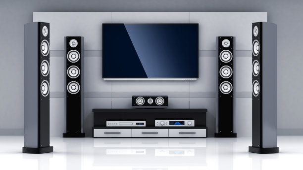 现代家庭影院房间图片下载