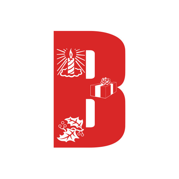 红色字母B图片下载