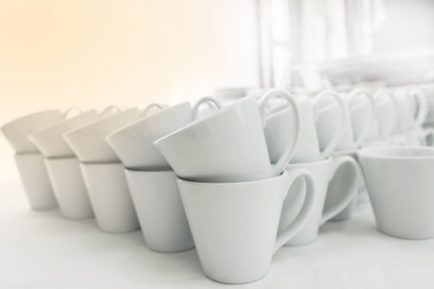 柔软的白色咖啡杯图片下载