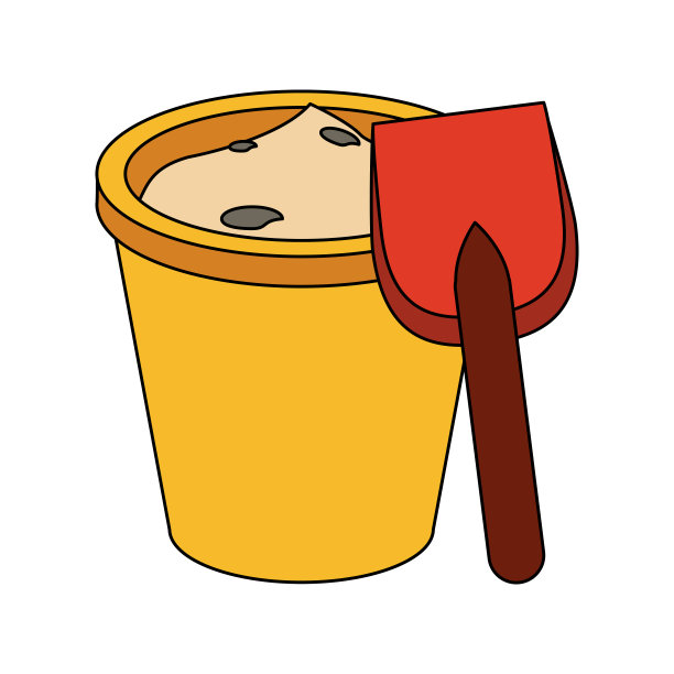 沙斗和铲玩具图片下载