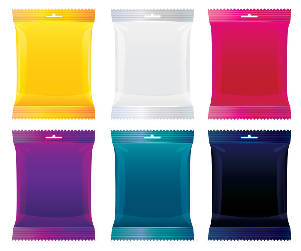 糖果、巧克力等产品的包装。矢量图图片下载