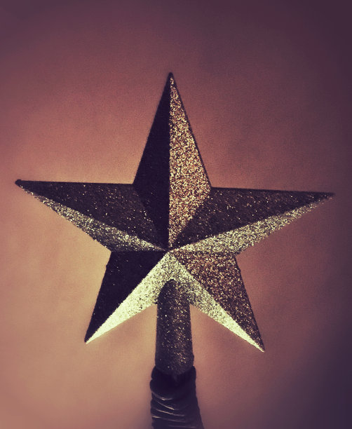 金色圣诞星图片下载