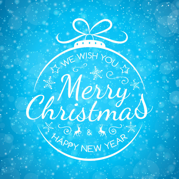 圣诞节手绘装饰排版设计矢量素材图片下载