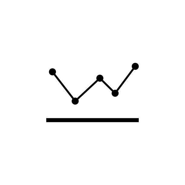 折线图类型图表icon：趋势图元素icon，商业分析概念设计icon，网站、网页设计、移动设备信息图表的符号icon图片下载