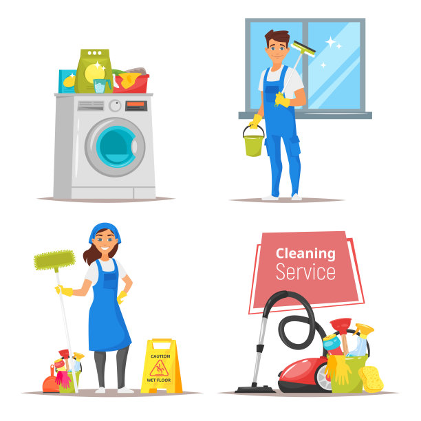 清洁主题横幅图片下载