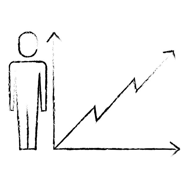 商人与业务图表增长箭头图片下载