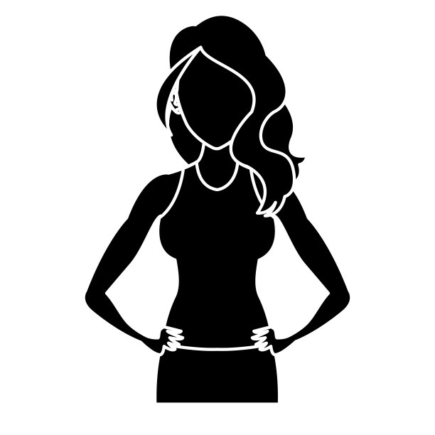 漂亮的女人卡通图片下载