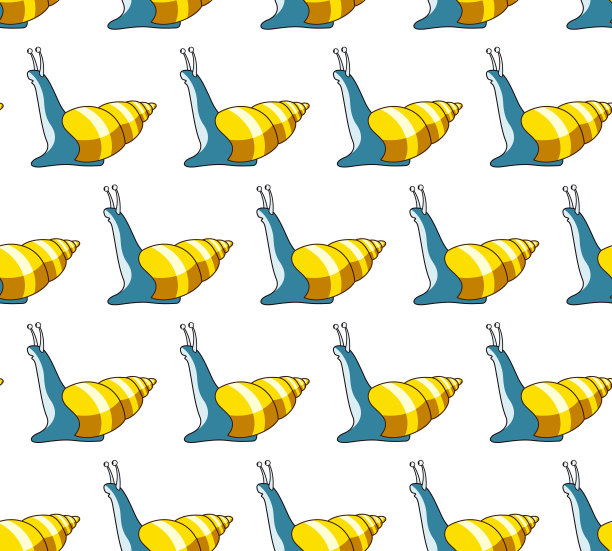 卡通蜗牛模式图片下载