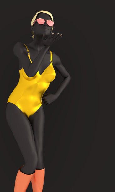 送飞吻的女士图片下载