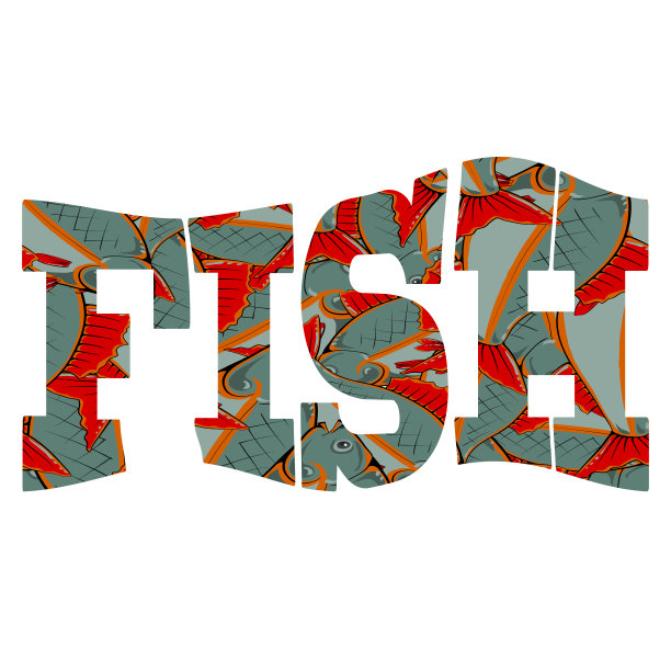 鱼文本Isolatted图片下载