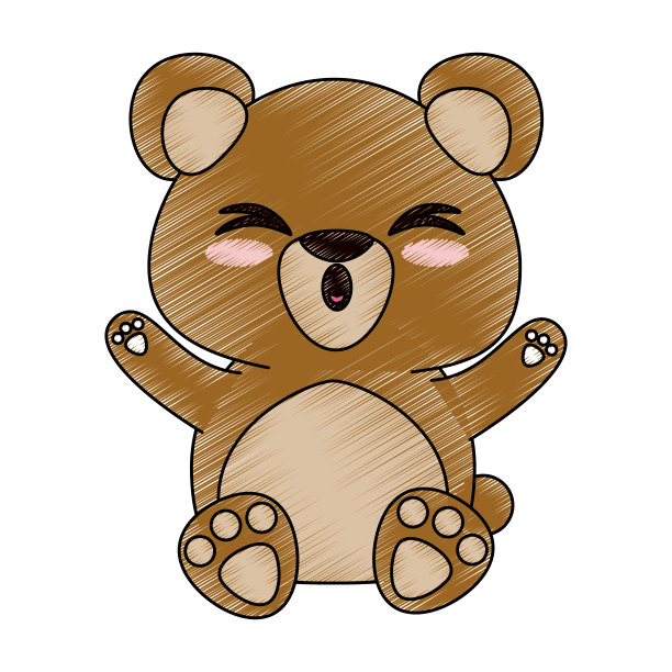 熊可爱的卡通图片下载