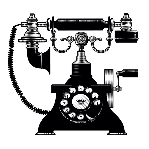 复古的黑色手机图片下载