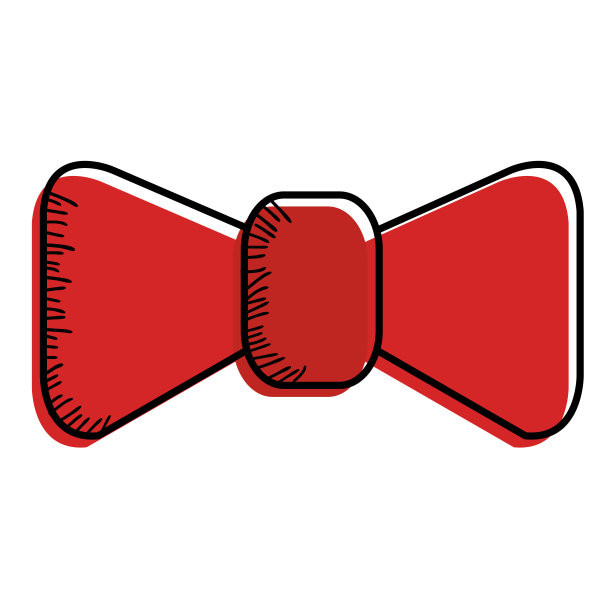 优雅的蝴蝶结孤立图标图片下载