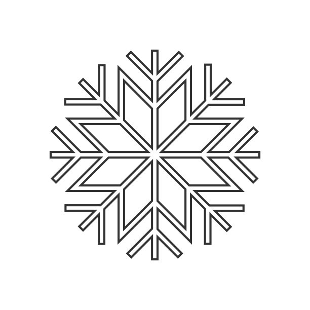 雪花装饰图标图片下载