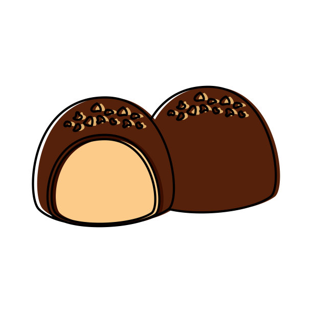 巧克力填充图标图像图片下载