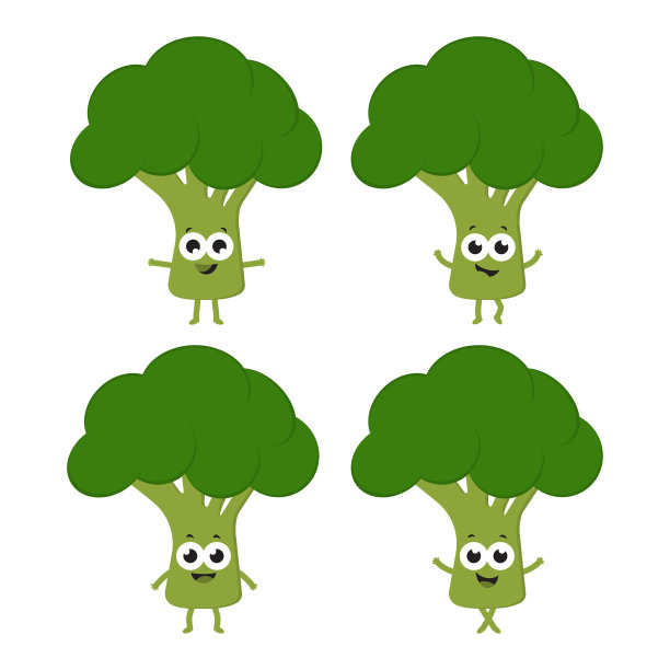 搭配卡通花椰菜图片下载