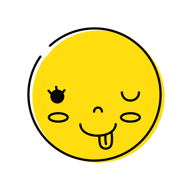 颜色卡哇伊的头和可爱有趣的脸图片下载