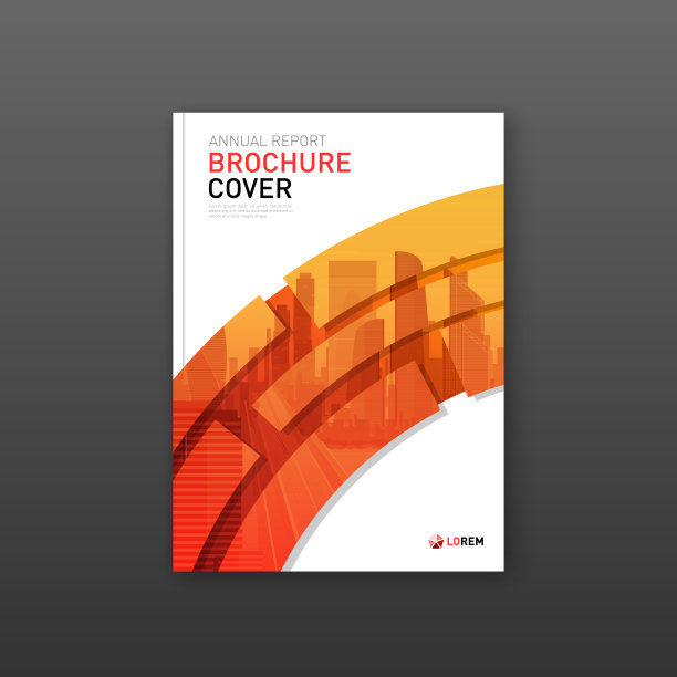 宣传册封面设计为商业布局和施工。图片下载