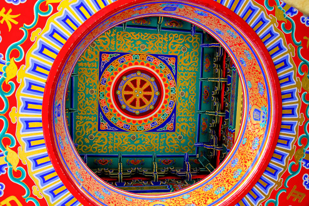 天花板纹理背景中式图片下载