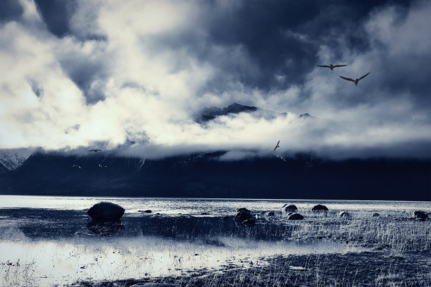 阿拉斯加东南部海滩蓝调图片下载