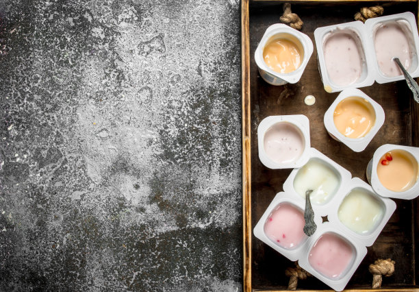 水果新鲜酸奶。图片下载