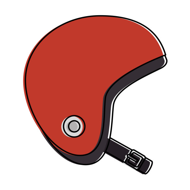 摩托车头盔经典图标图片下载