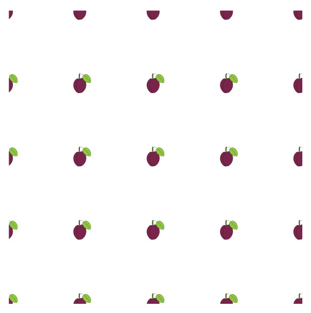 无缝背景平设计紫梅，绿叶上白色图片下载