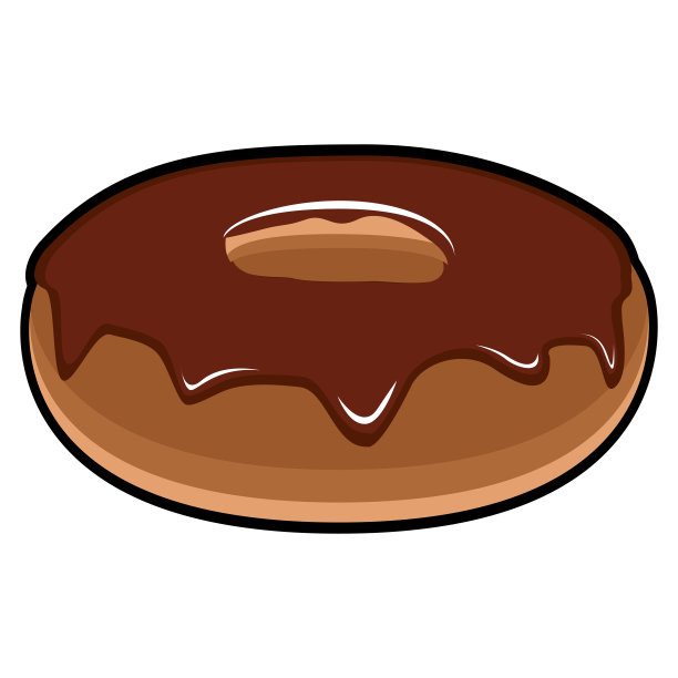 孤立的甜甜圈图片下载