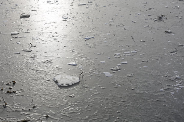 加拿大不列颠哥伦比亚省弗雷泽谷的冰冻水图片下载