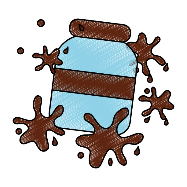 巧克力香喷溅瓶包装图片下载