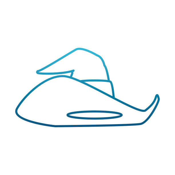 女巫帽子孤立图片下载