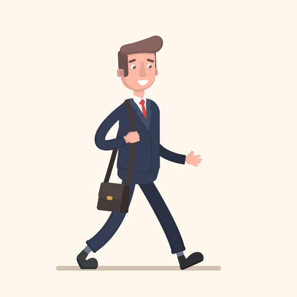 商人带着包去上班图片下载