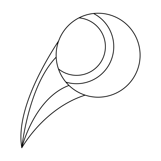 网球孤立图片下载