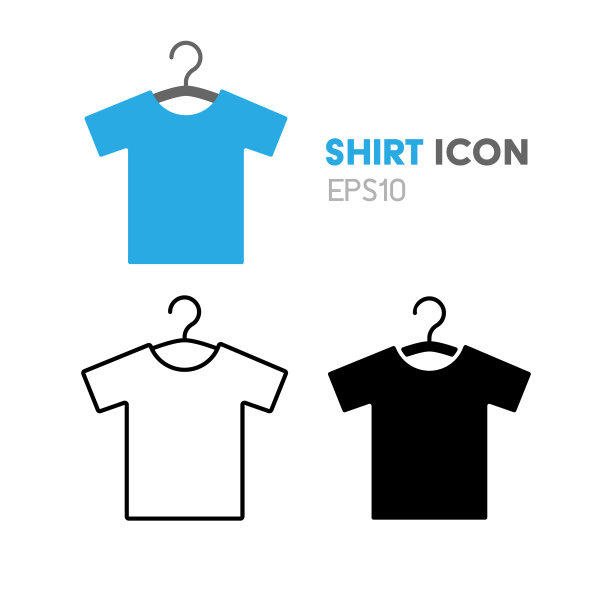 T恤图标矢量图片下载