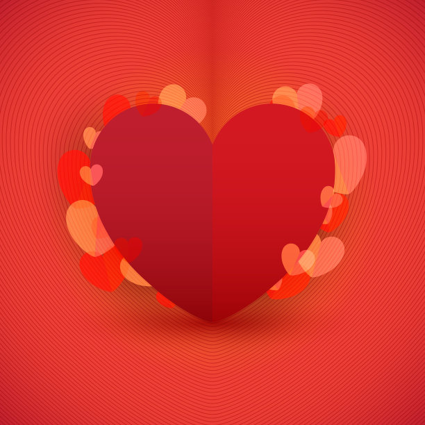 红心的背景。不是情人节。矢量插图。图片下载