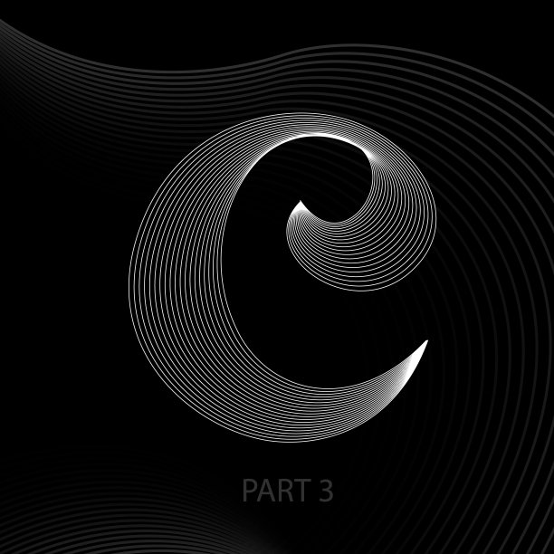 字母的线条与阴影的字母表图片下载