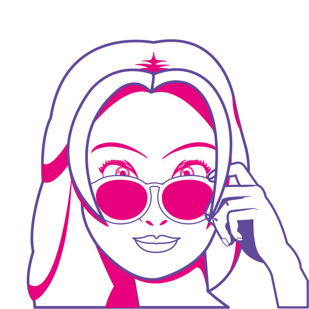 复古的女性设计图片下载