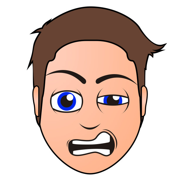 愤怒的男人头像图片下载