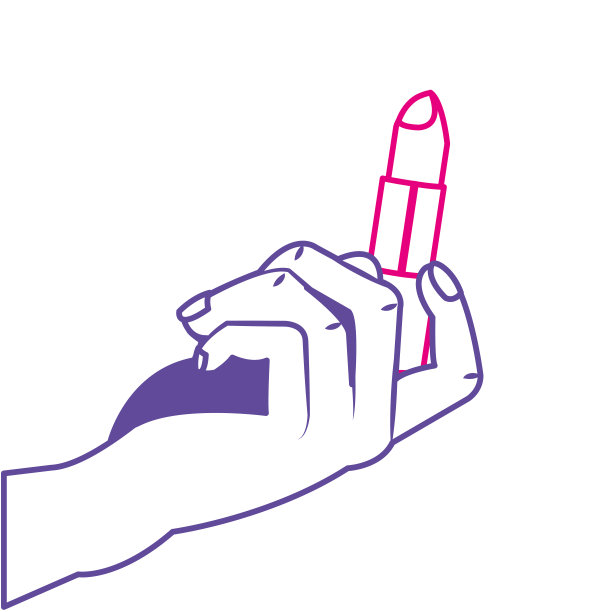 孤立的唇膏的设计图片下载