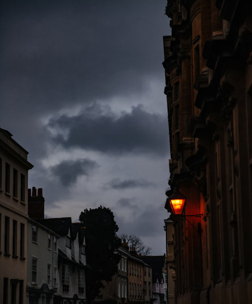 路灯在牛津素材图片