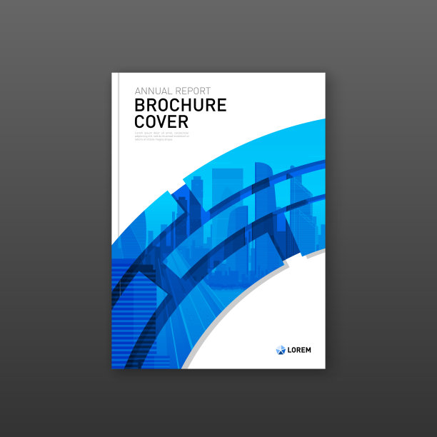 宣传册封面设计为商业布局和施工。图片下载