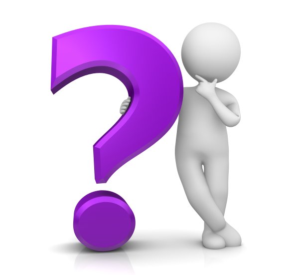 问号三维紫色三维问号标点符号询问符号查询符号图标与思考棍男子解决问题的放松姿势孤立在白色上图片下载