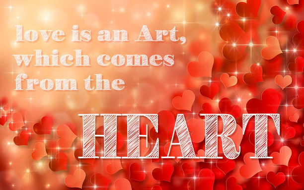 情人节心背景插图图片下载