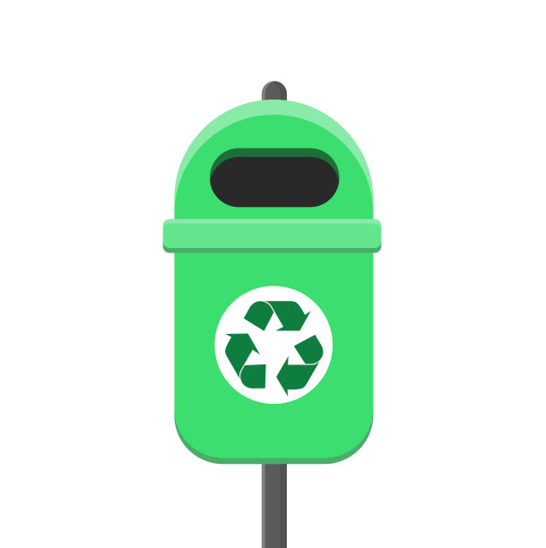 回收垃圾桶平面设计图片下载