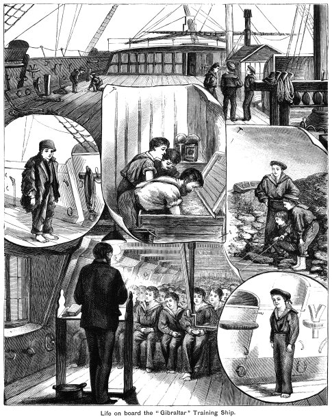 “直布罗陀”海军训练船上的生活图片下载