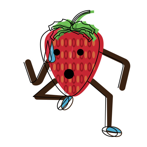 卡哇伊草莓图标图片下载