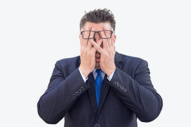 沮丧的商人压力山大图片下载