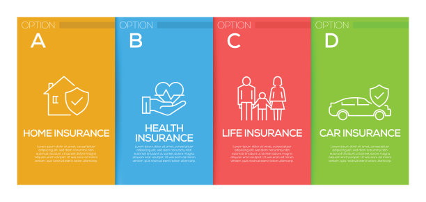 保险信息图设计模板图片下载