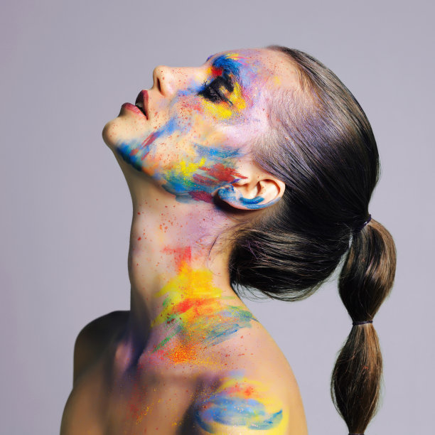 美丽在它的所有灿烂的颜色素材图片